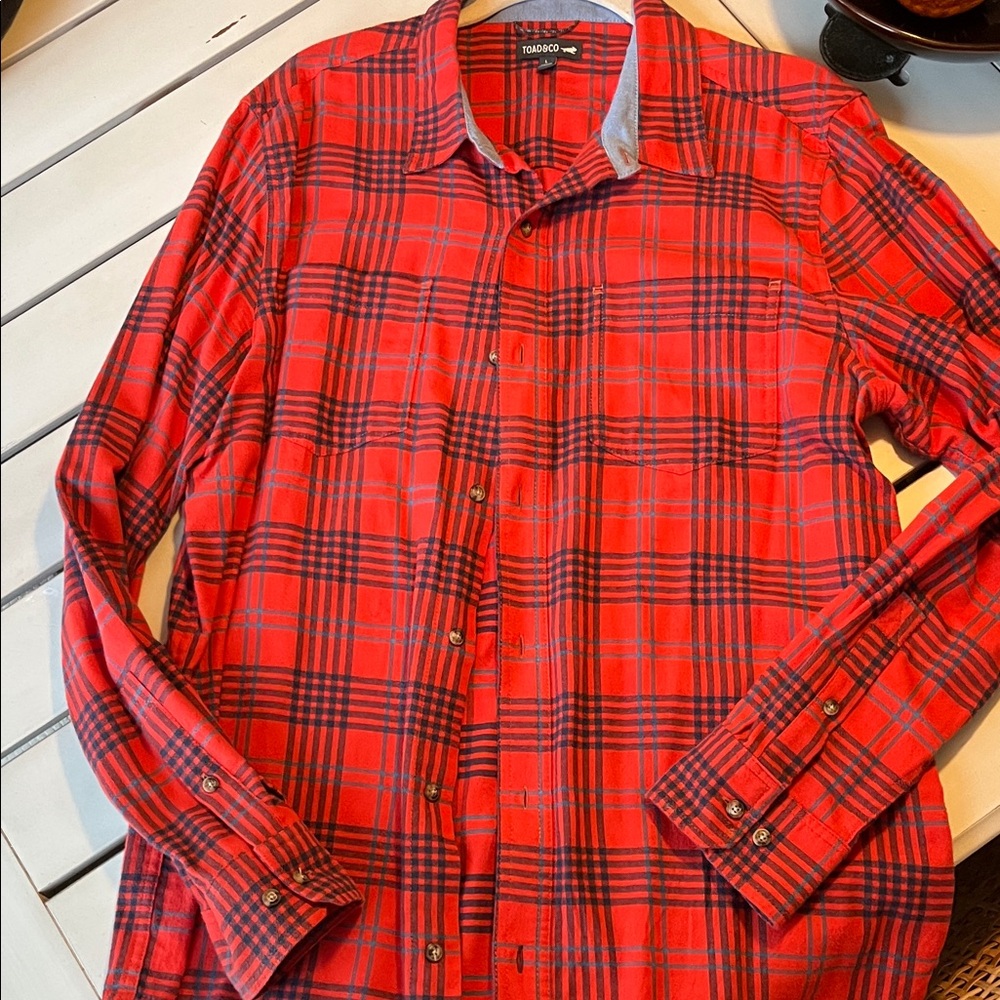 Toad & Co Flannagan LS Flannel
Shirt Sz Large